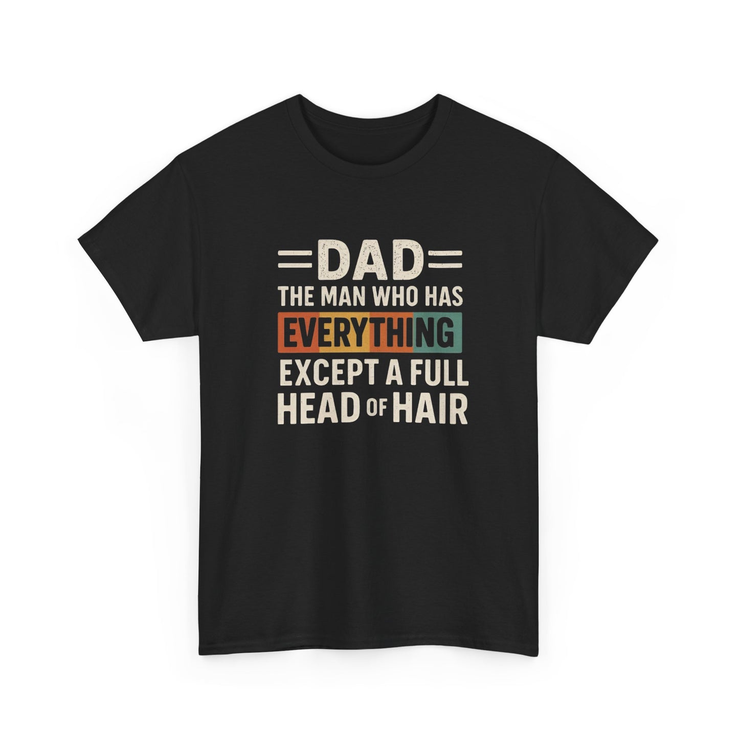 Bald Dad Funny Jokes Graphic T Shirt Unisex Heavy Cotton Tee Gift