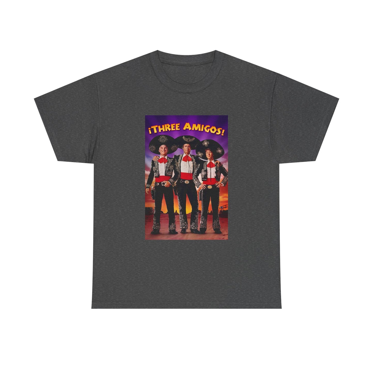 Three Amigos Tshirt Steve Martin Graphic Vintage Comedy Unisex Heavy Cotton Tee