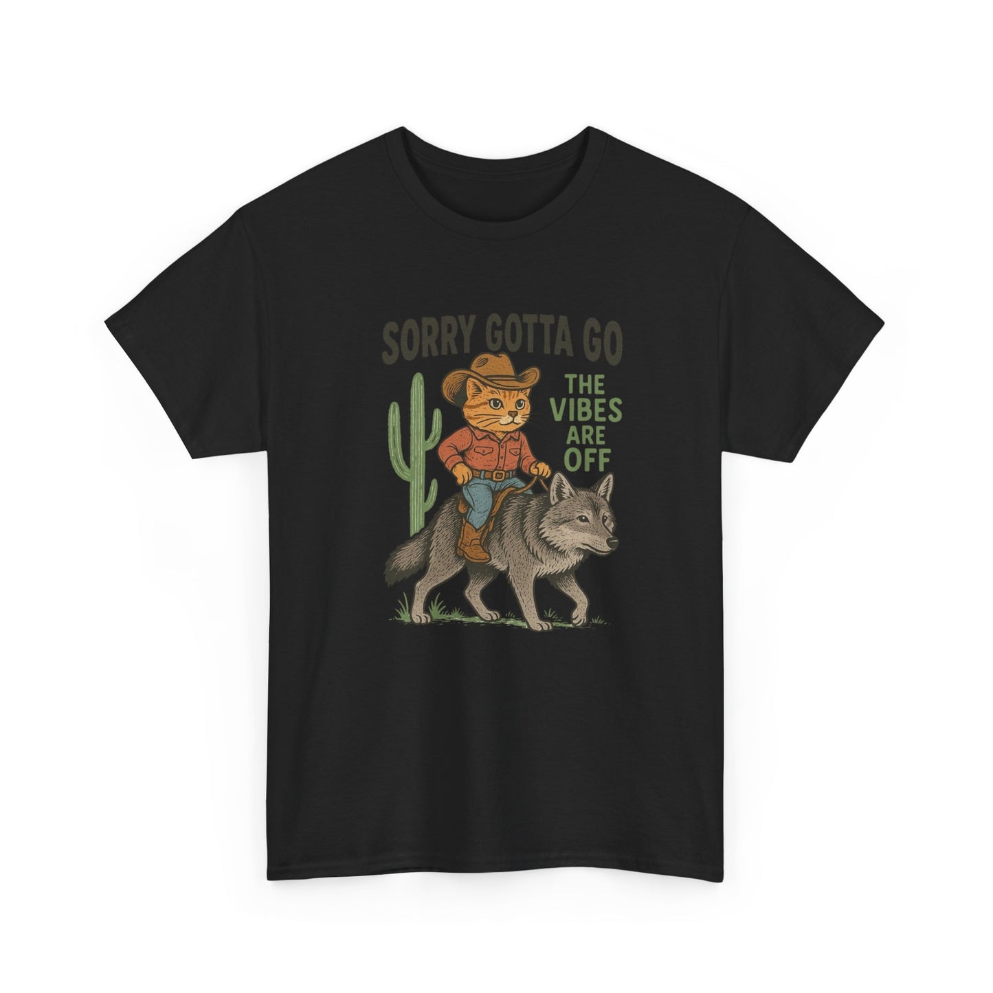 Gotta Go The Vibes Are Off Graphic T Shirt Cotton Tee Retro Gift