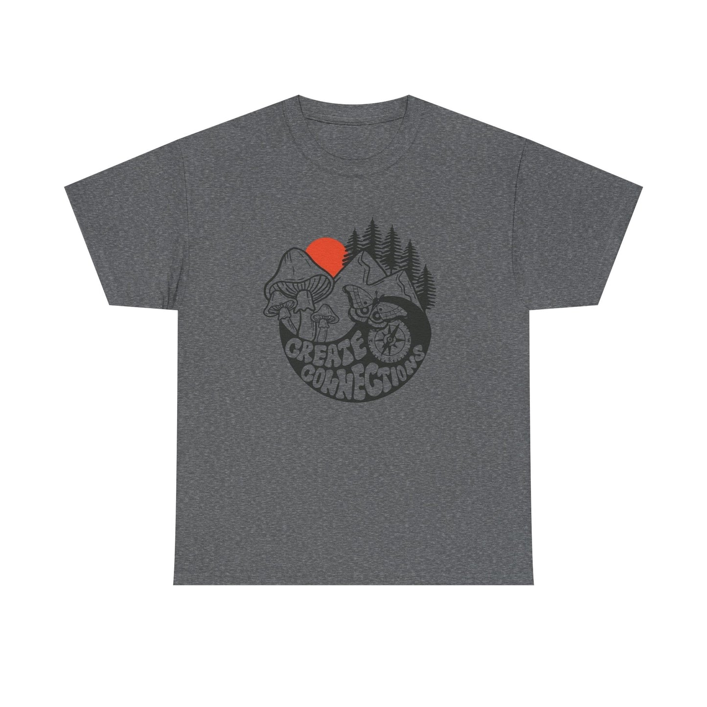 Create Connections Graphic T Shirt Unisex Heavy Cotton Tee