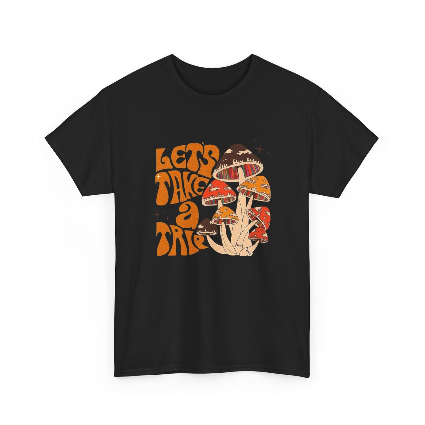 Lets Take A Trip Mushrooms Graphic T Shirt NEW ADULT TEE