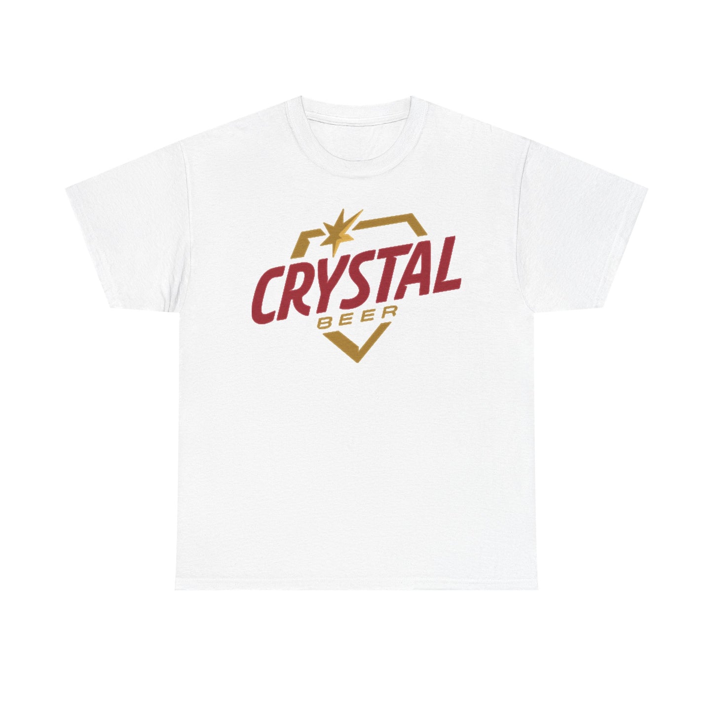 Crystal Beer Graphic T Shirt Vintage Unisex Heavy Cotton Tee