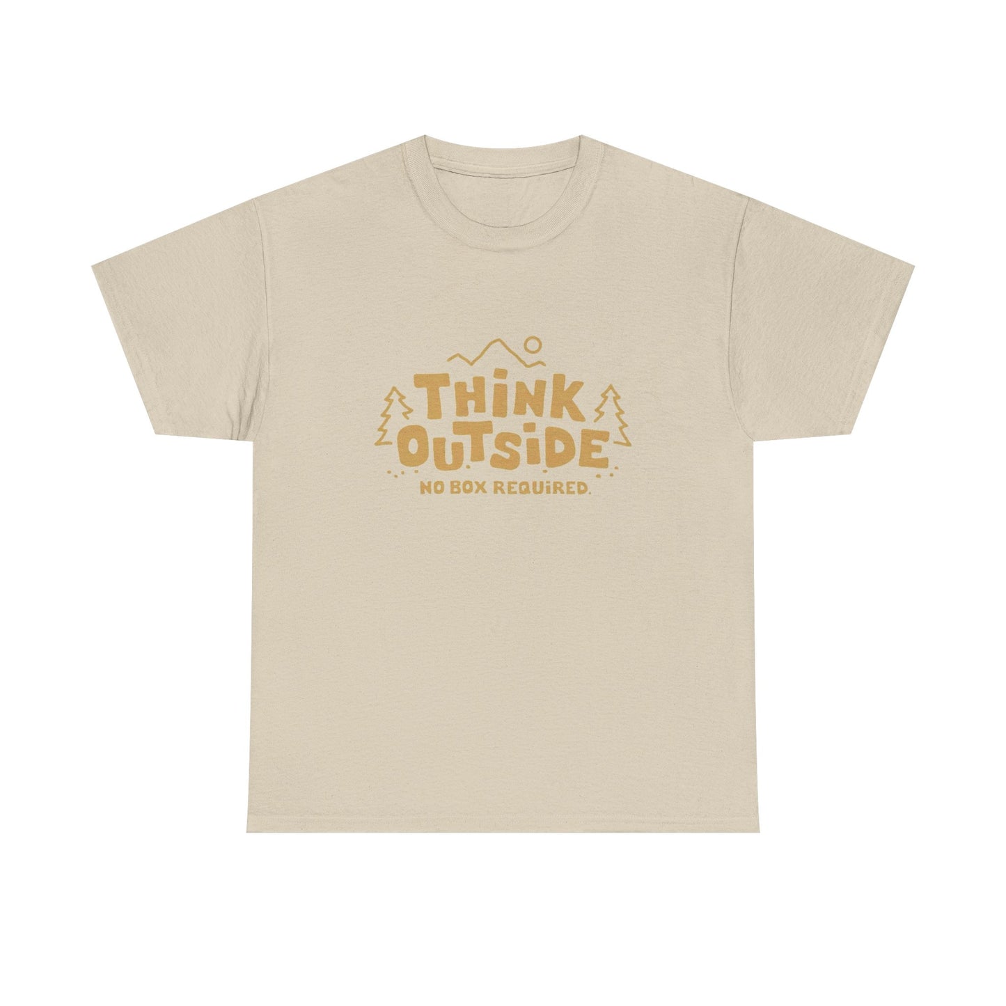 Think Outside No Box Required Graphic T Shirt NEW ADULT