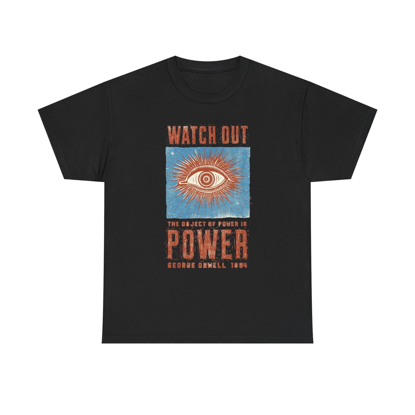 George Orwell Power Graphic T Shirt NEW ADULT TEE VINTAGE