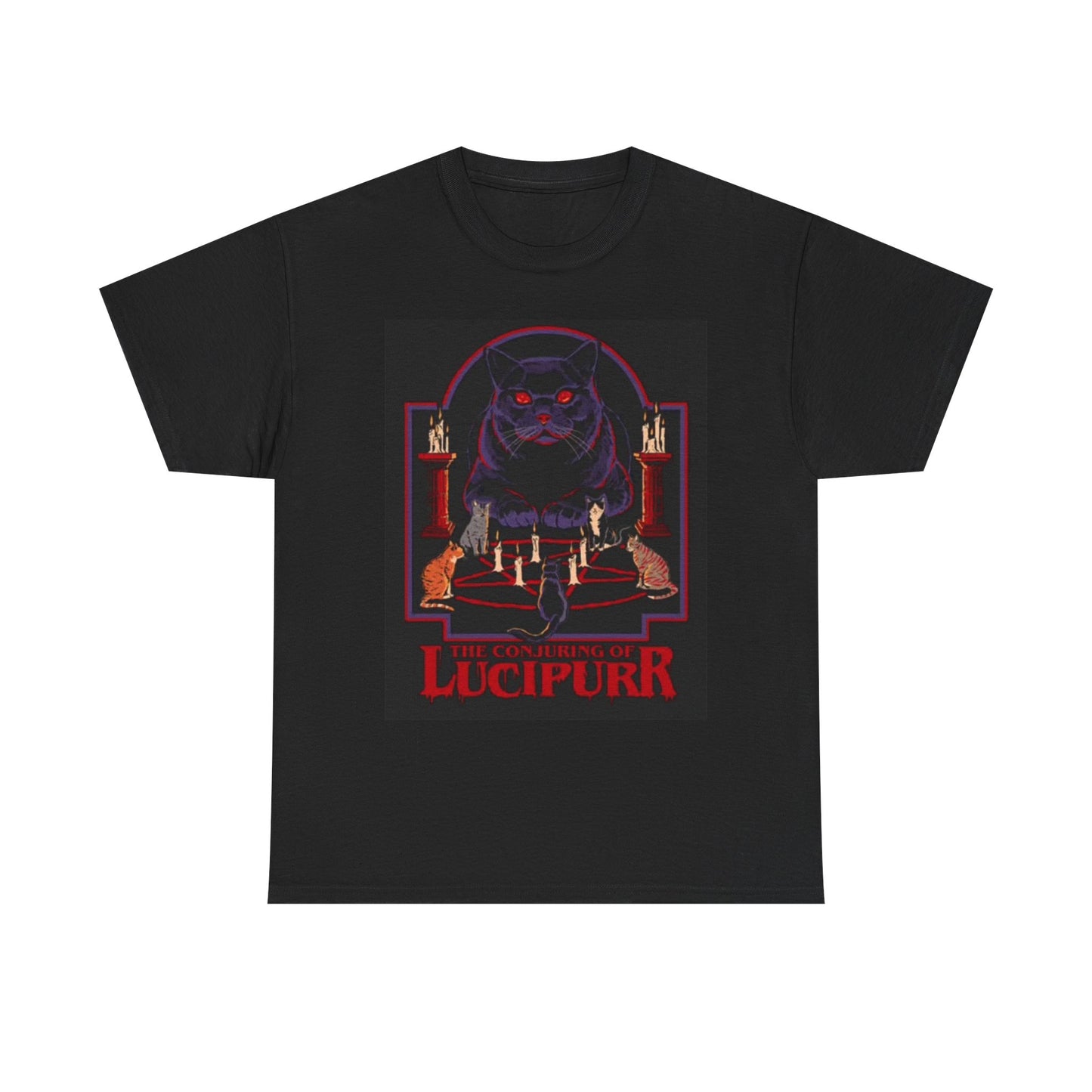 Conjuring Of Lucifer Cat Graphic T Shirt Hilarious Kitten Jokes Unisex