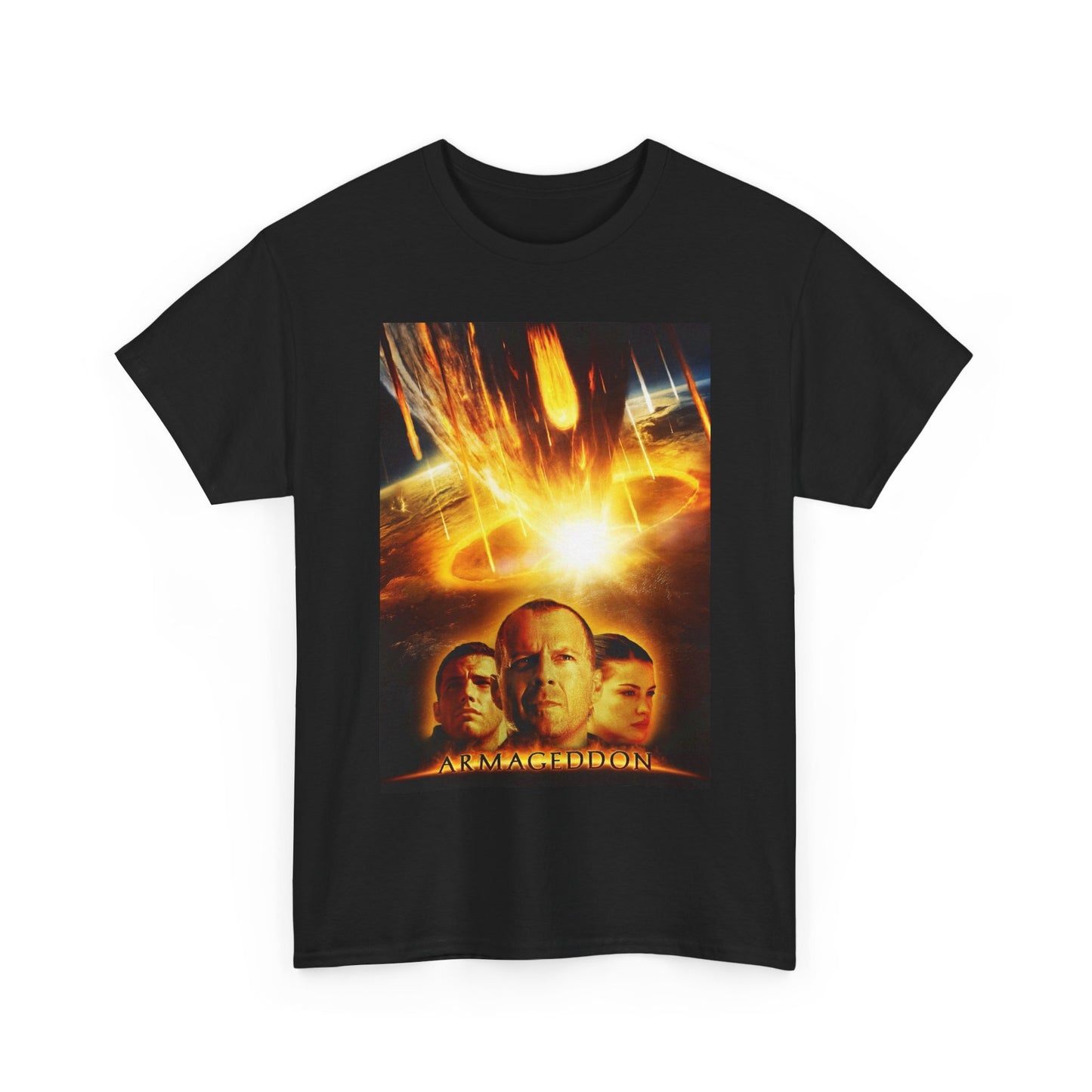 Armageddon Shirt Vintage Movie Poster Retro Unisex Heavy Graphic Tee Rare 90s