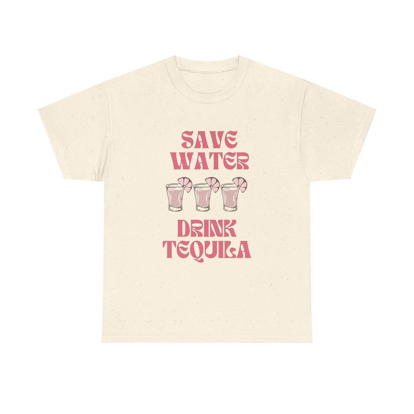 Save Water Drink Tequila Funny Graphic T Shirt NEW Adult Regular Sizing Tee