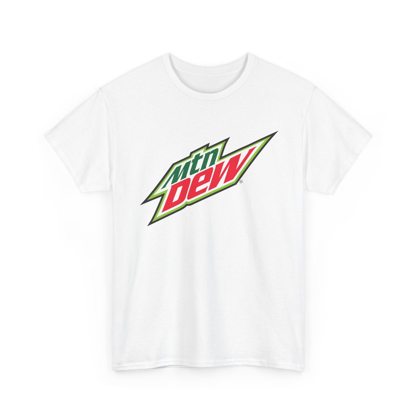 Mountain Dew Graphic T Shirt Retro Logo Video Games Unisex Heavy Cotton Tee