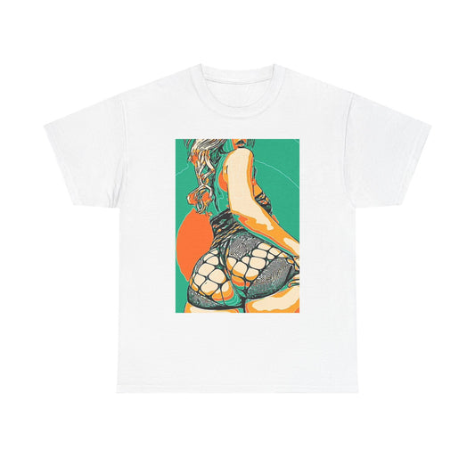 Booty Graphic T Shirt Vintage Women Sexy Portrait Unisex Heavy Cotton Tee