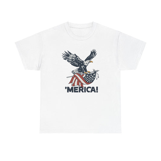 American Bald Eagle USA Graphic T Shirt Heavy Cotton Tee NEW ADULT UNISEX