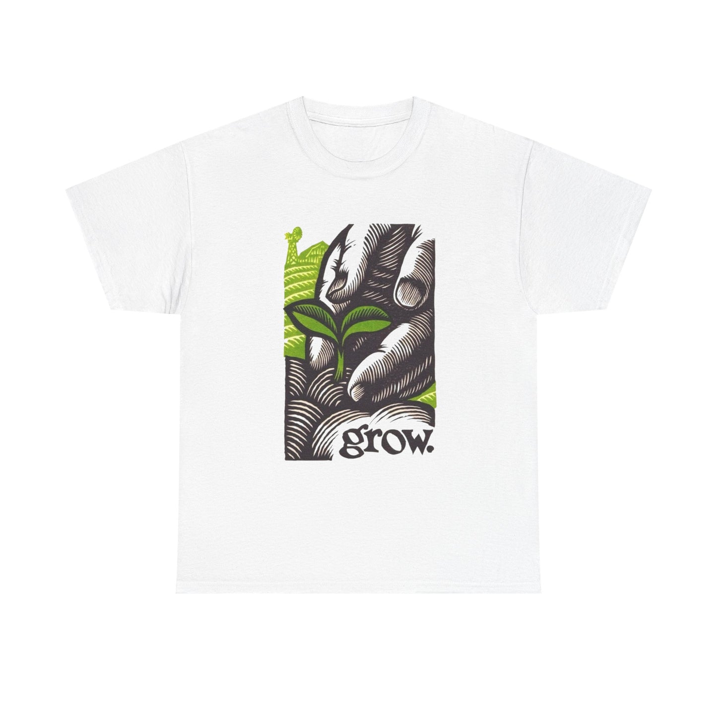 Green Thumb Farmers Grow T-Shirt NEW Gift Unisex Heavy Cotton Tee