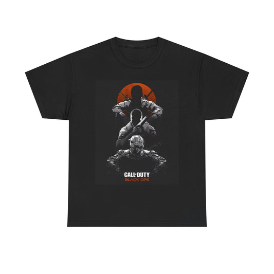 Call of Duty Black OPS Tshirt Retro gamer Xbox gaming Unisex Heavy Cotton Tee
