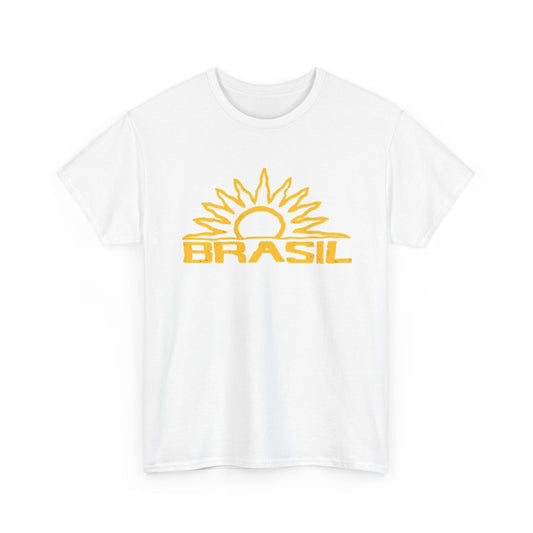 Brazil Sun Graphic T Shirt Men's Retro Classic Heavy Cotton Tee