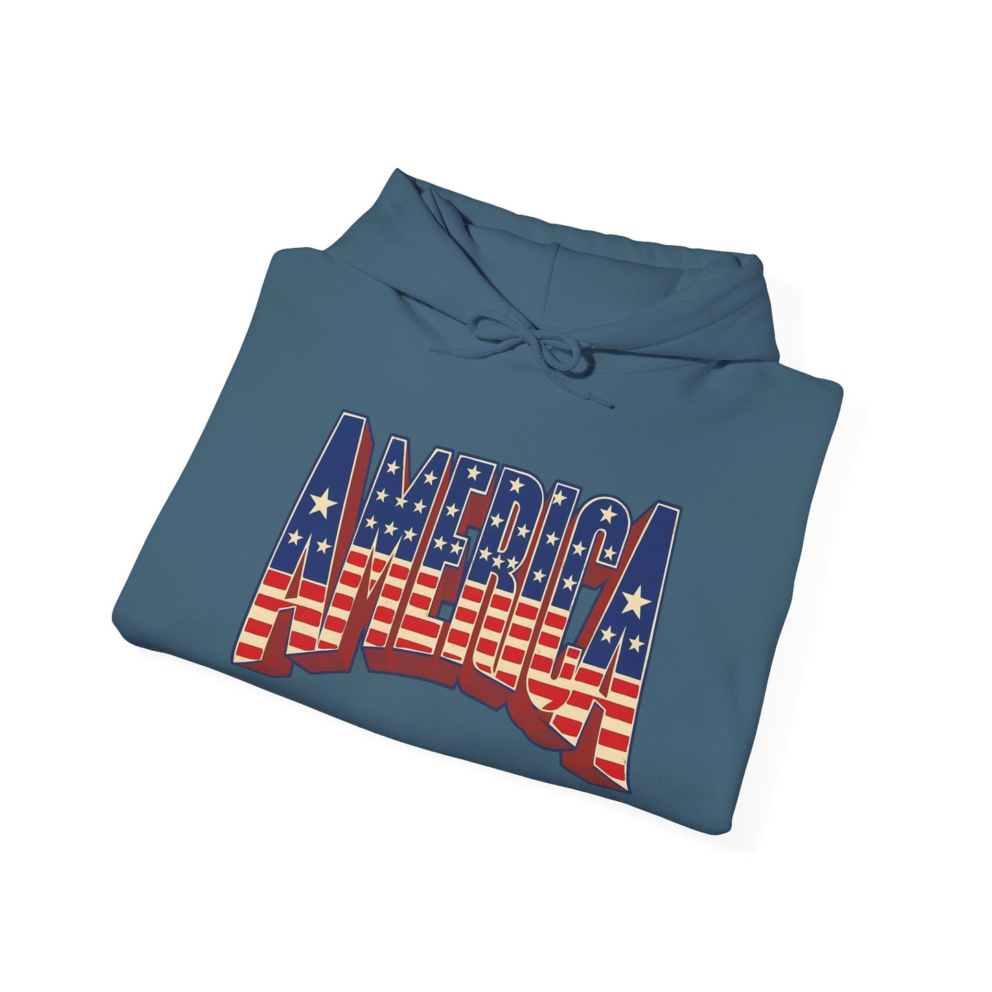 America Graphic Hoodie Unisex Heavy Blend™ Hooded Sweatshirt