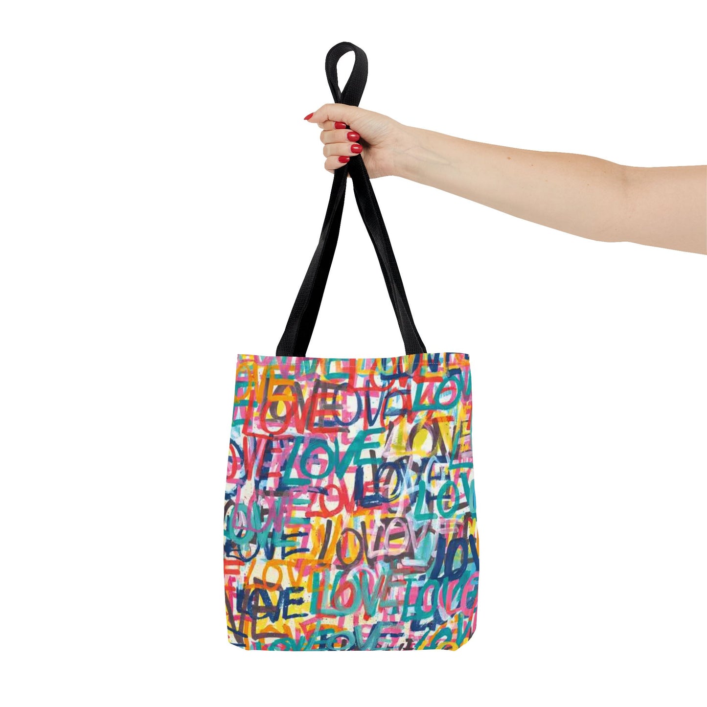 LOVE Multi Color BRAND NEW Modern Purse - Pocketbook - Travel Tote Bag (AOP)