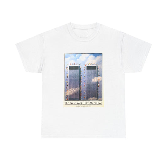New York City Tshirt Vintage Twin Towers Poster 90s Unisex Heavy Cotton