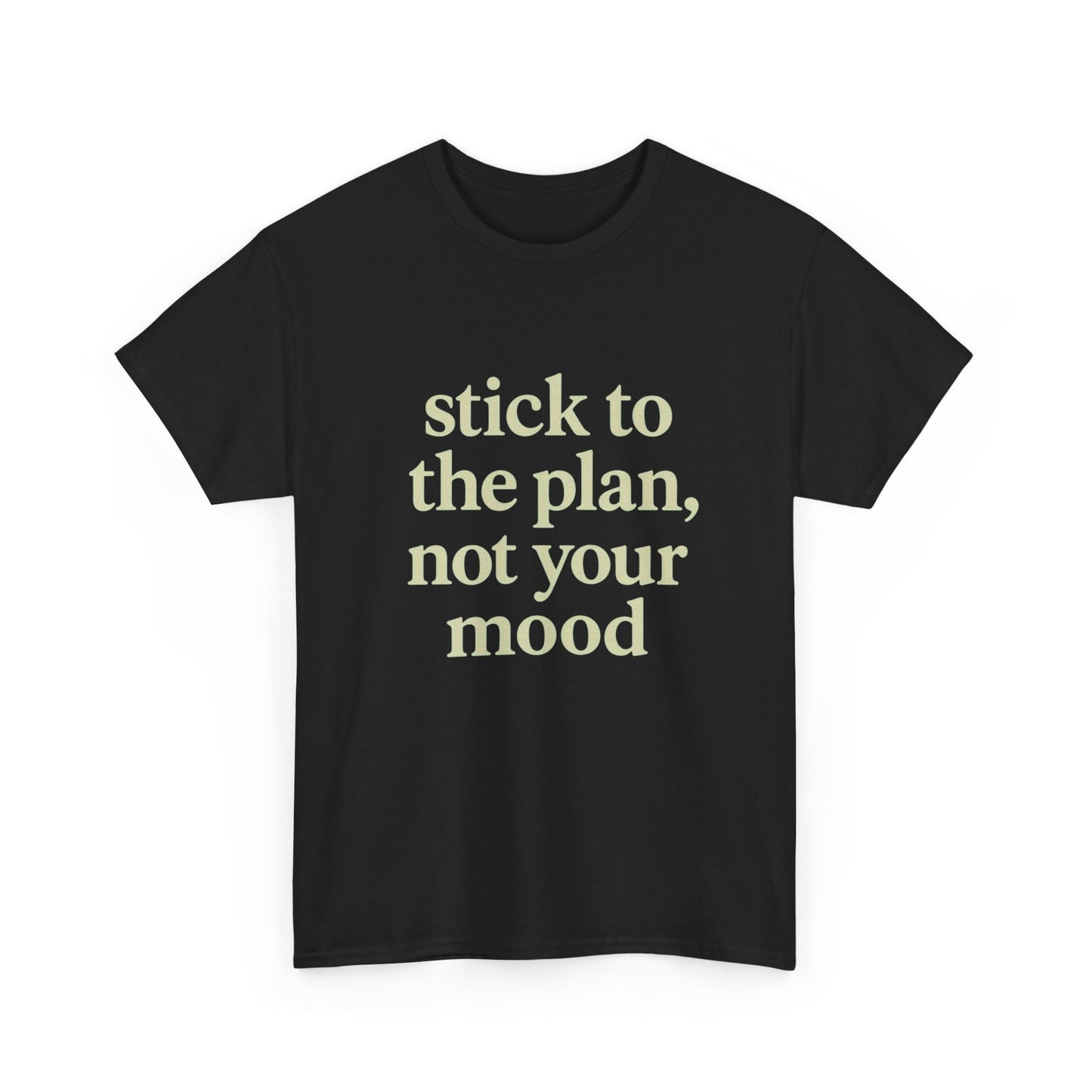 Stick To The Plan Not Your Mood Graphic T Shirt NEW ADULT TEE