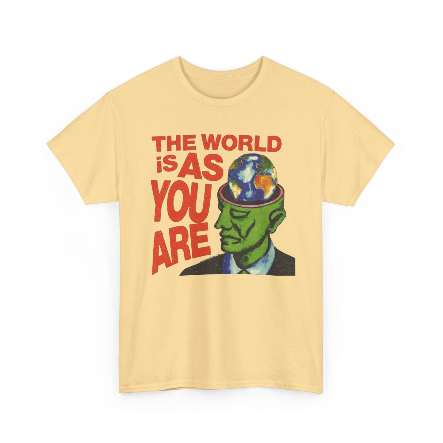 The World Is As You Are Graphic T-Shirt Unisex Heavy Cotton Tee Gift