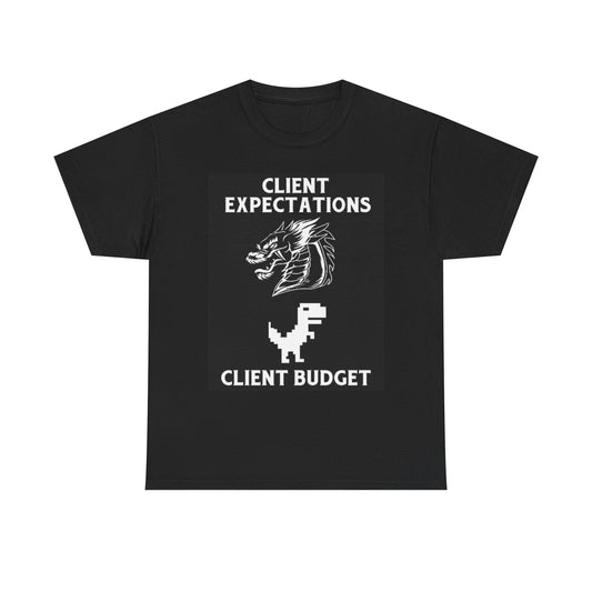 Graphic Designer Budget Funny T Shirt Retro Unisex Heavy Cotton Tee