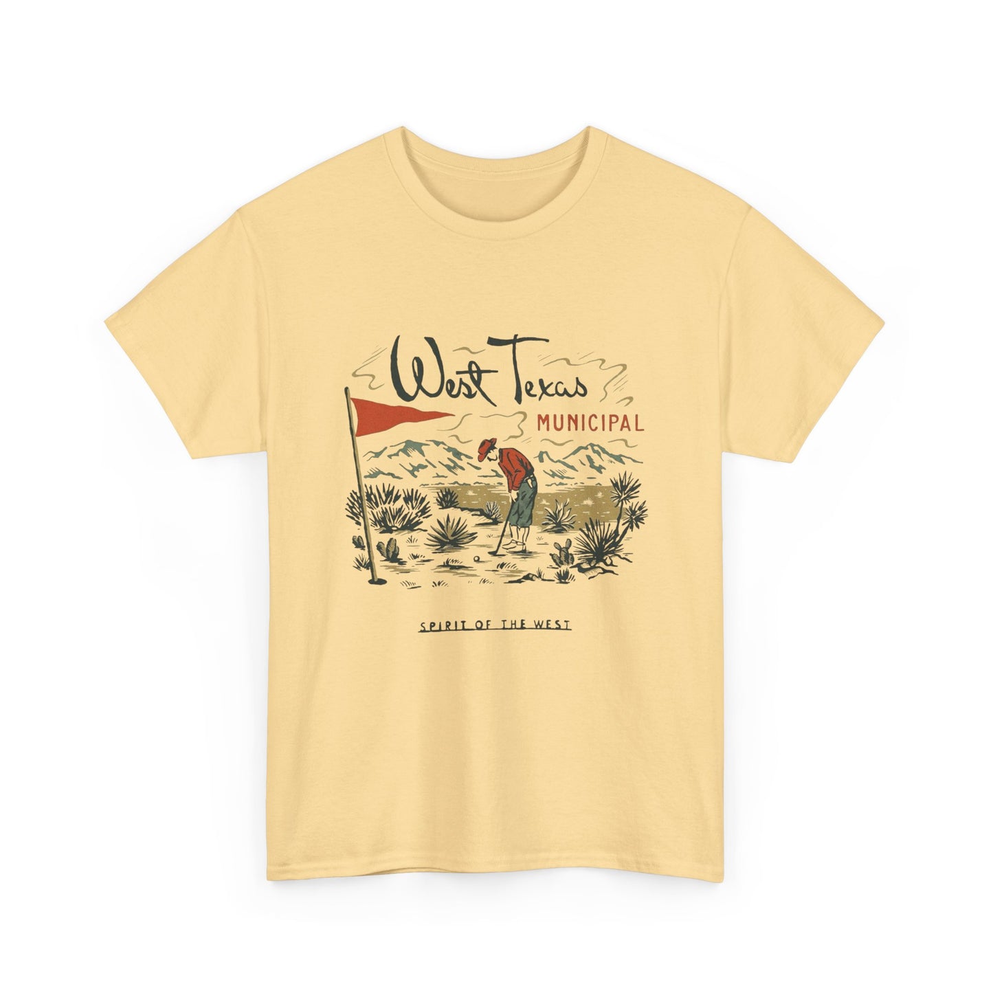 Spirit Of The West Graphic T Shirt Unisex Heavy Cotton Tee