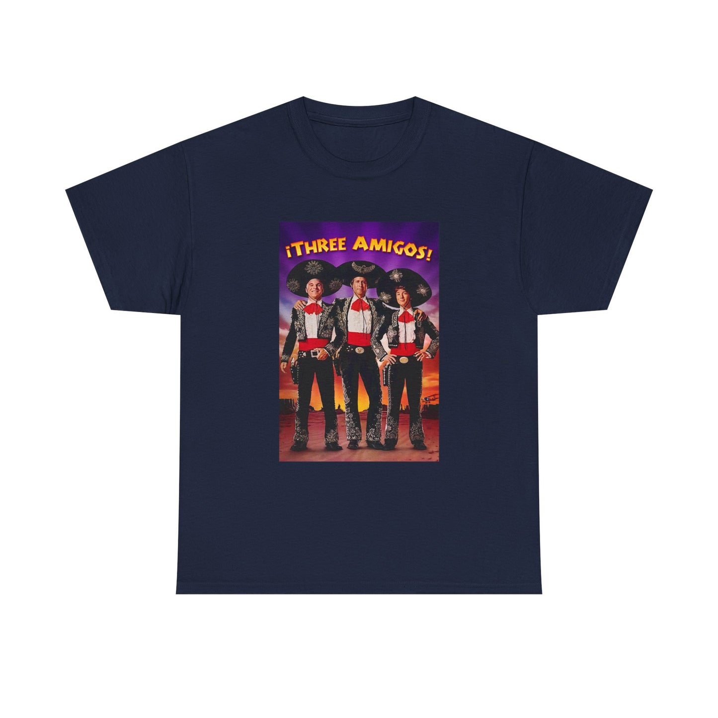 Three Amigos Tshirt Steve Martin Graphic Vintage Comedy Unisex Heavy Cotton Tee