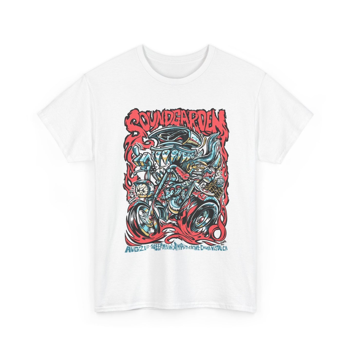 Soundgarden T-shirt vintage retro graphic rock band art Unisex Heavy Cotton Tee