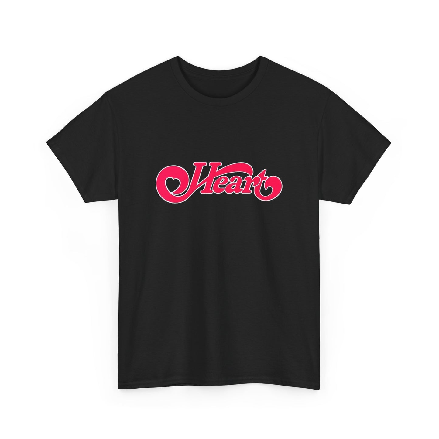 Heart Band Vintage Graphic T Shirt NEW Unisex Heavy Cotton Tee