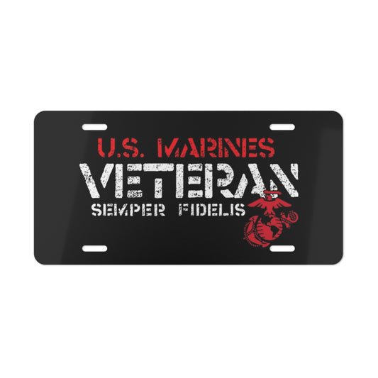 US MARINES Veteran NEW AMERICAN Vanity License Plate