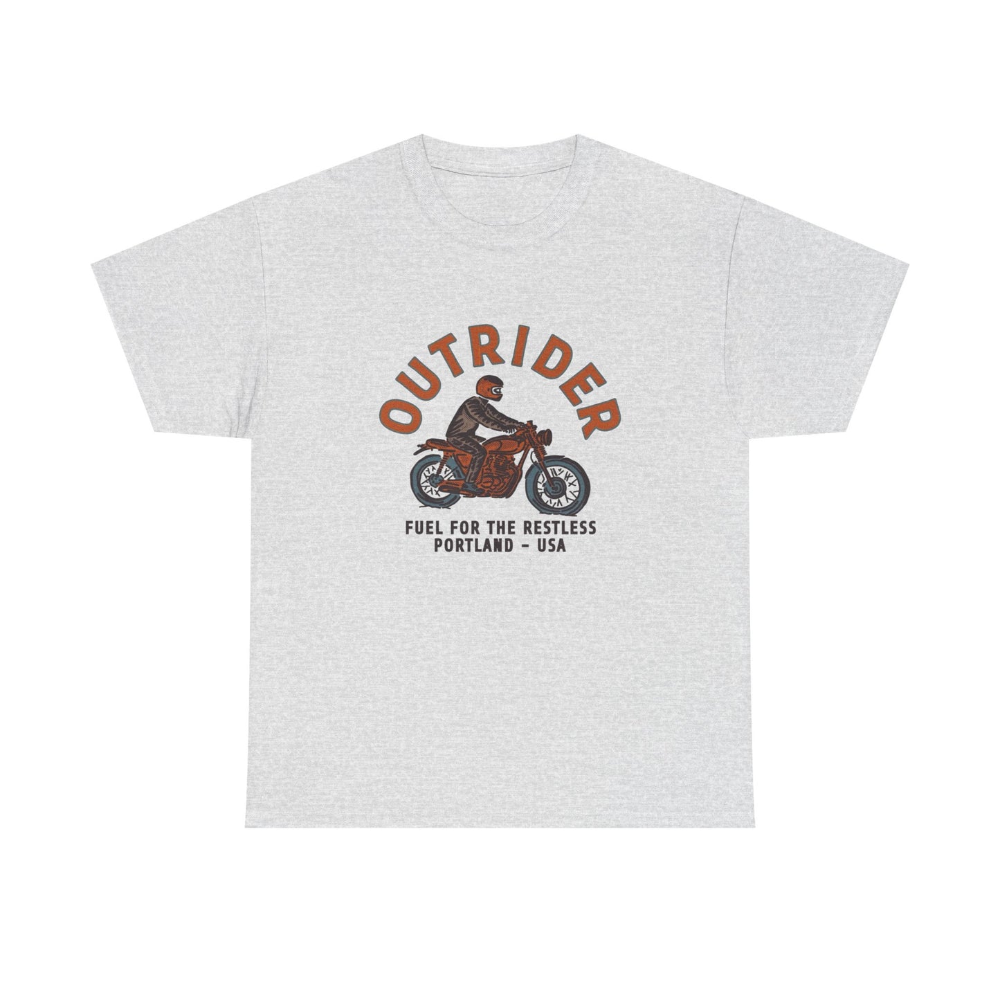Outrider Motorcycles Graphic T Shirt Unisex Heavy Cotton Tee