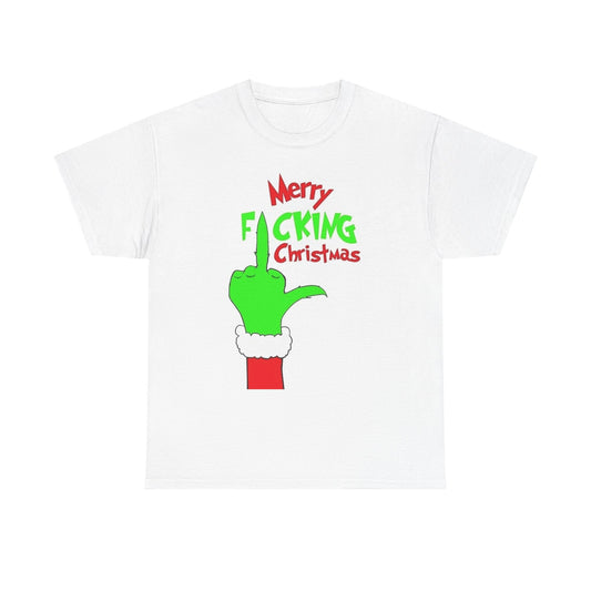Merry Christmas Grinch T Shirt Funny Graphic Retro Movie Unisex Heavy Cotton Tee