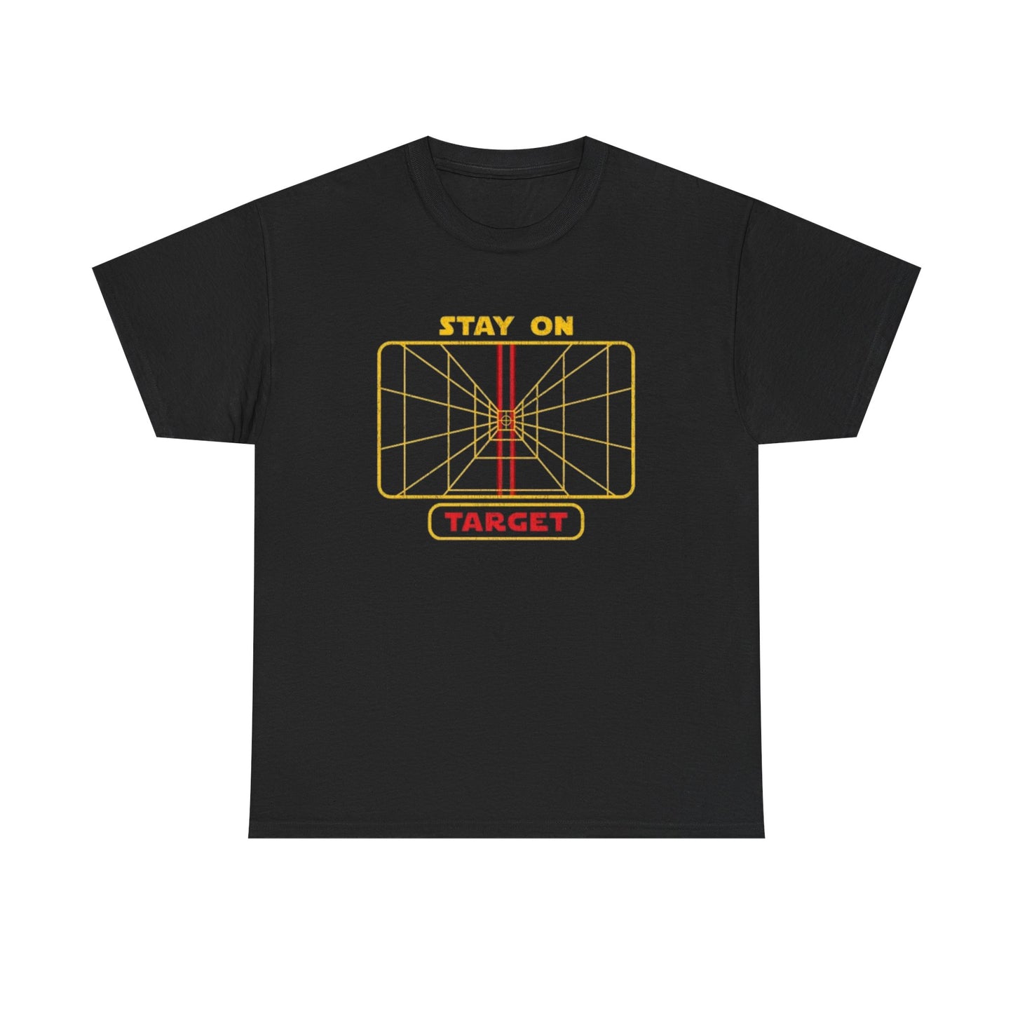 Stay On Target Graphic T Shirt Unisex Heavy Cotton Tee