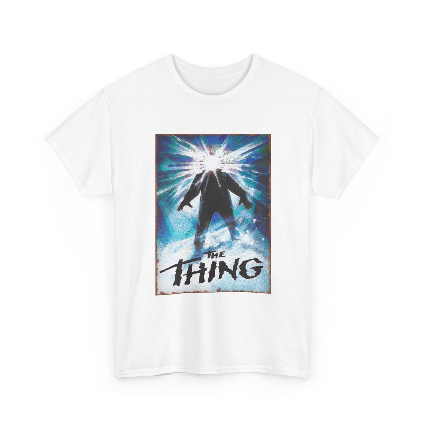 The Thing Movie Poster Tshirt Vintage Retro Graphic 90s Unisex Heavy Cotton Tee