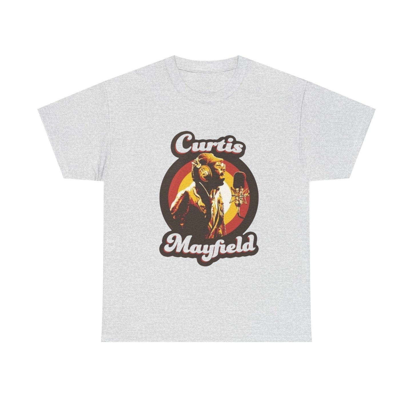Curtis Mayfield Retro Merch Graphic T Shirt Unisex Heavy Cotton Tee