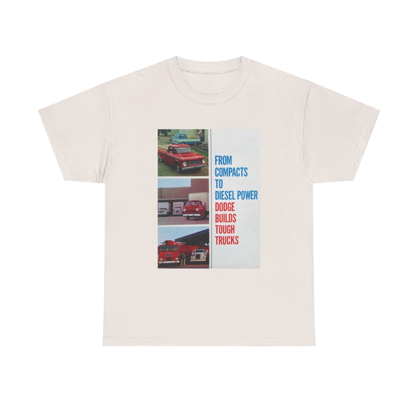 Dodge Trucks Tshirt Vintage Logo 90s Retro Mopar Unisex Heavy Cotton Tee Catalog