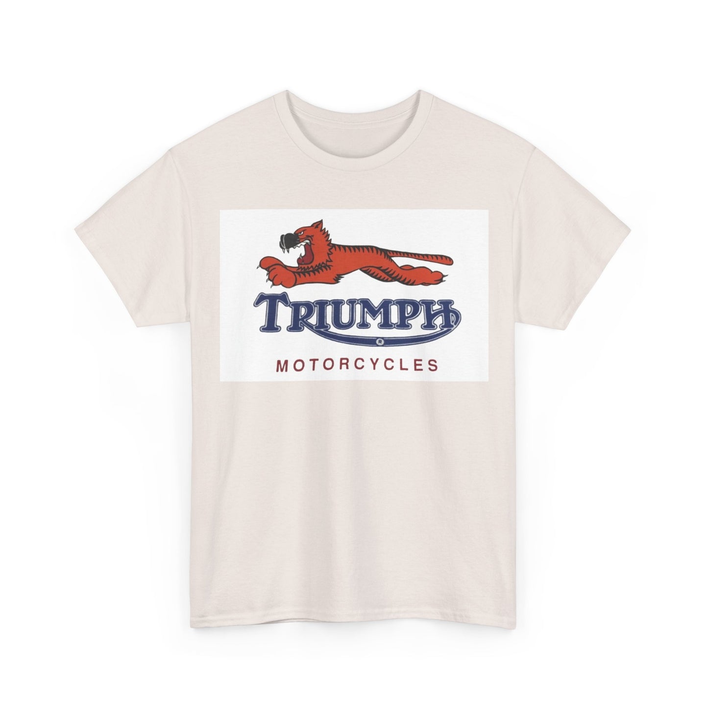 Triumph T-shirt vintage motorcycles nostalgia Tiger Unisex Heavy Cotton Tee
