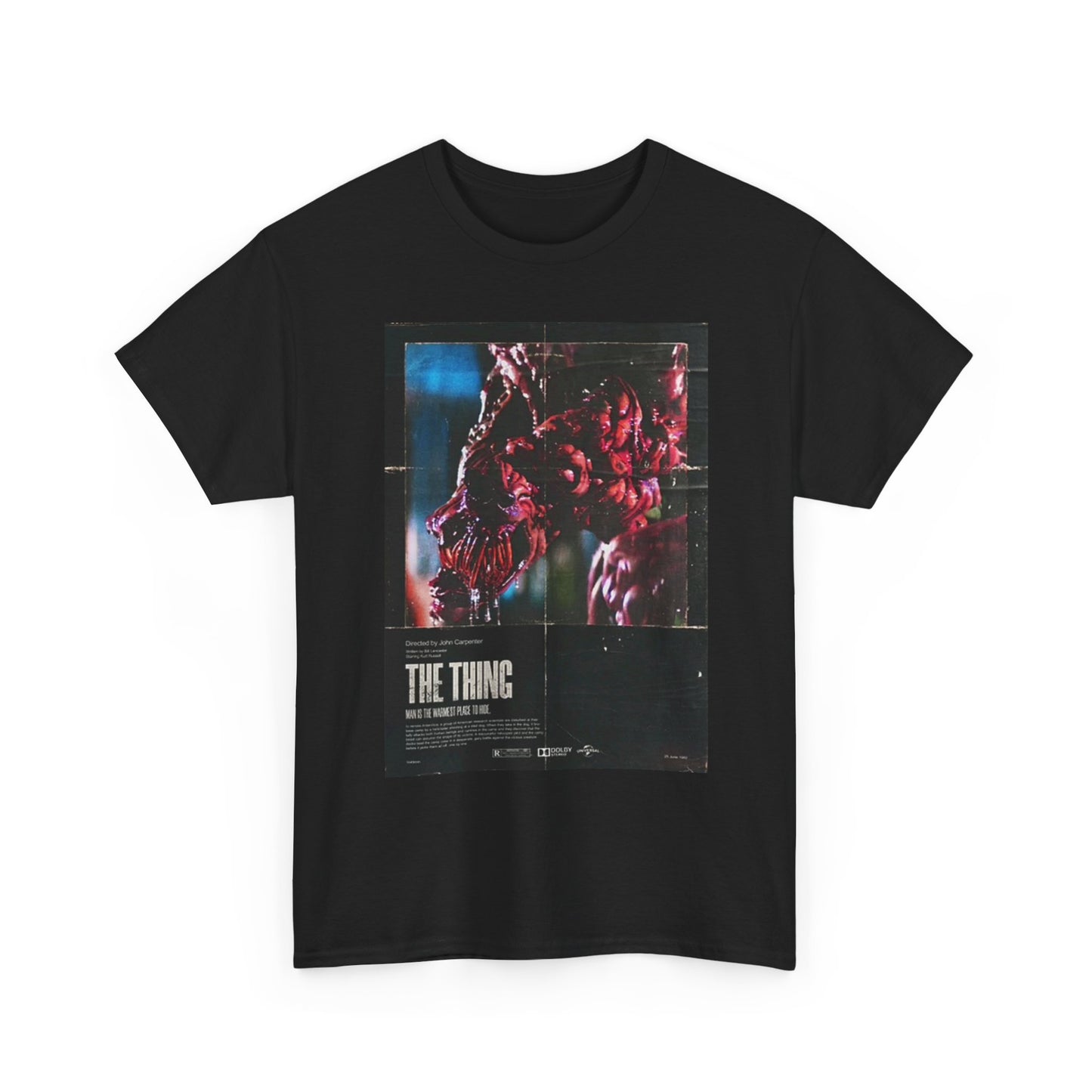 The Thing Graphic T Shirt Vintage Movie Poster Retro Unisex Heavy Cotton Tee