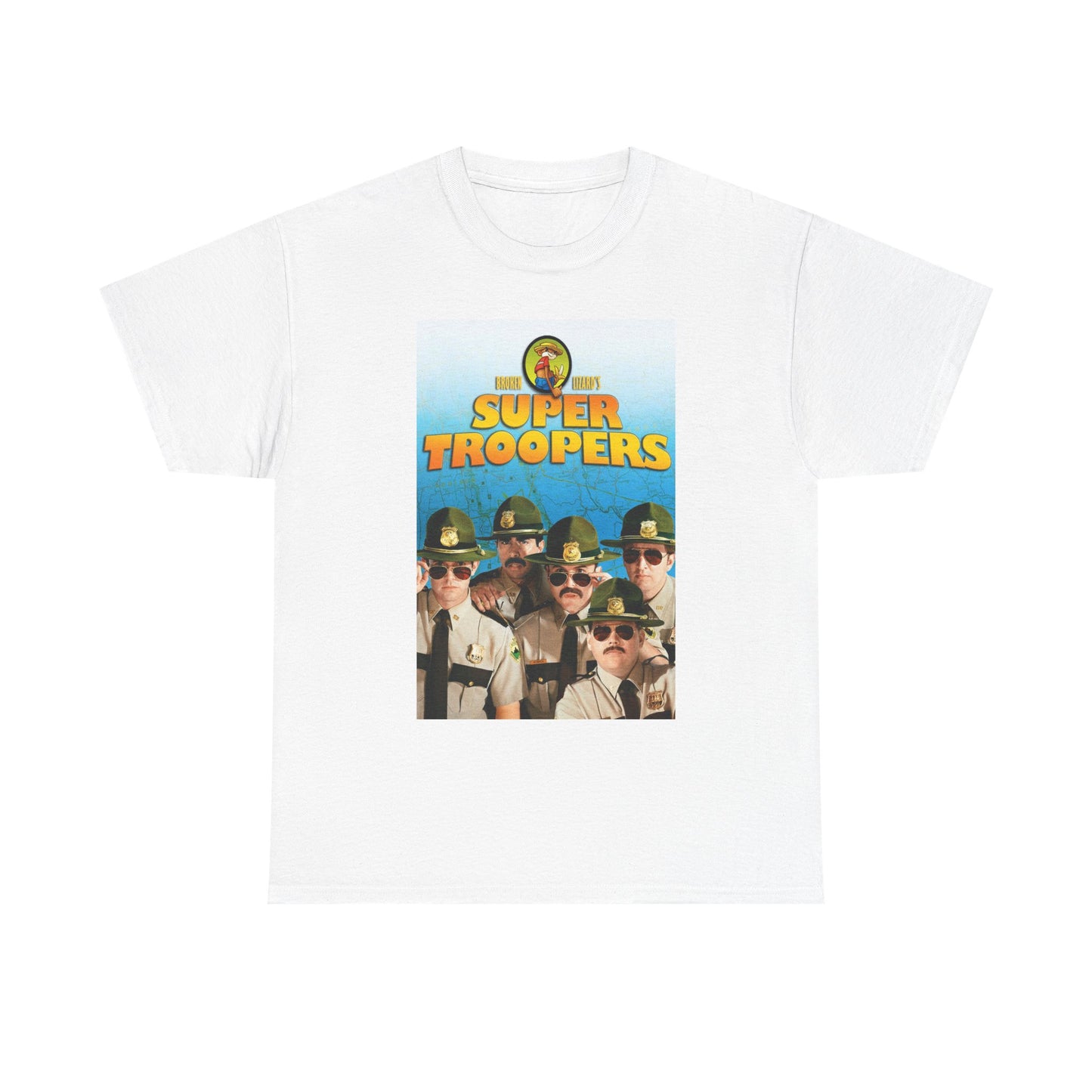 Supertroopers Graphic T Shirt Vintage Movie Poster Comedy Unisex Heavy Cotton