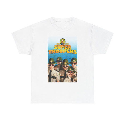 Supertroopers Graphic T Shirt Vintage Movie Poster Comedy Unisex Heavy Cotton