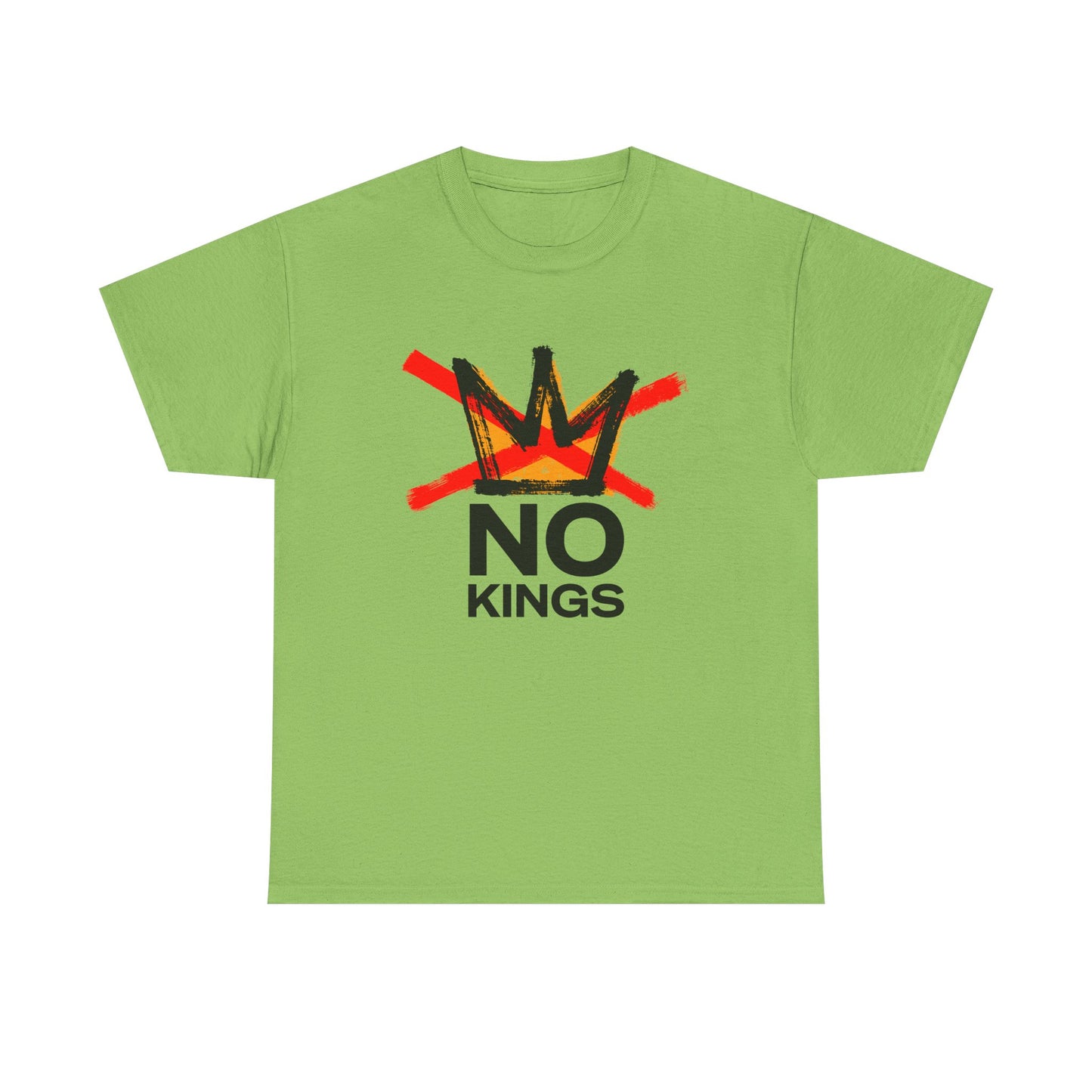 No Kings Graphic T Shirt Protest Resist BLM Support Unisex Heavy Cotton Tee