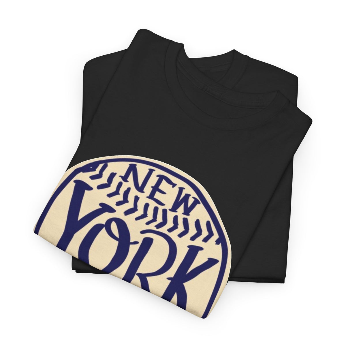 New York Retro Baseball Graphic T Shirt Men's Heavy Cotton Tee