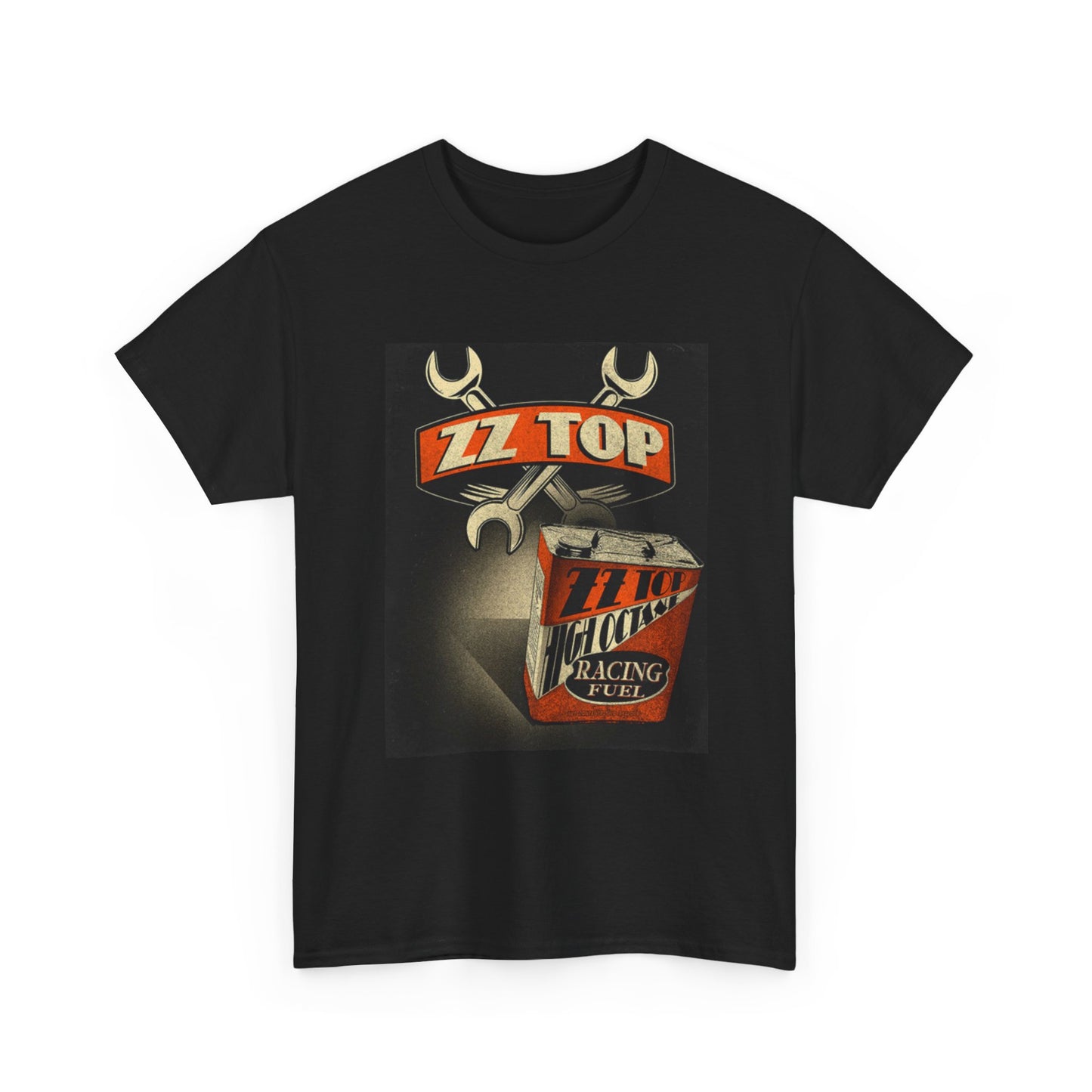 ZZ Top Tshirt Retro Texas Country Rock Mechanic Graphic Unisex Heavy Cotton Tee