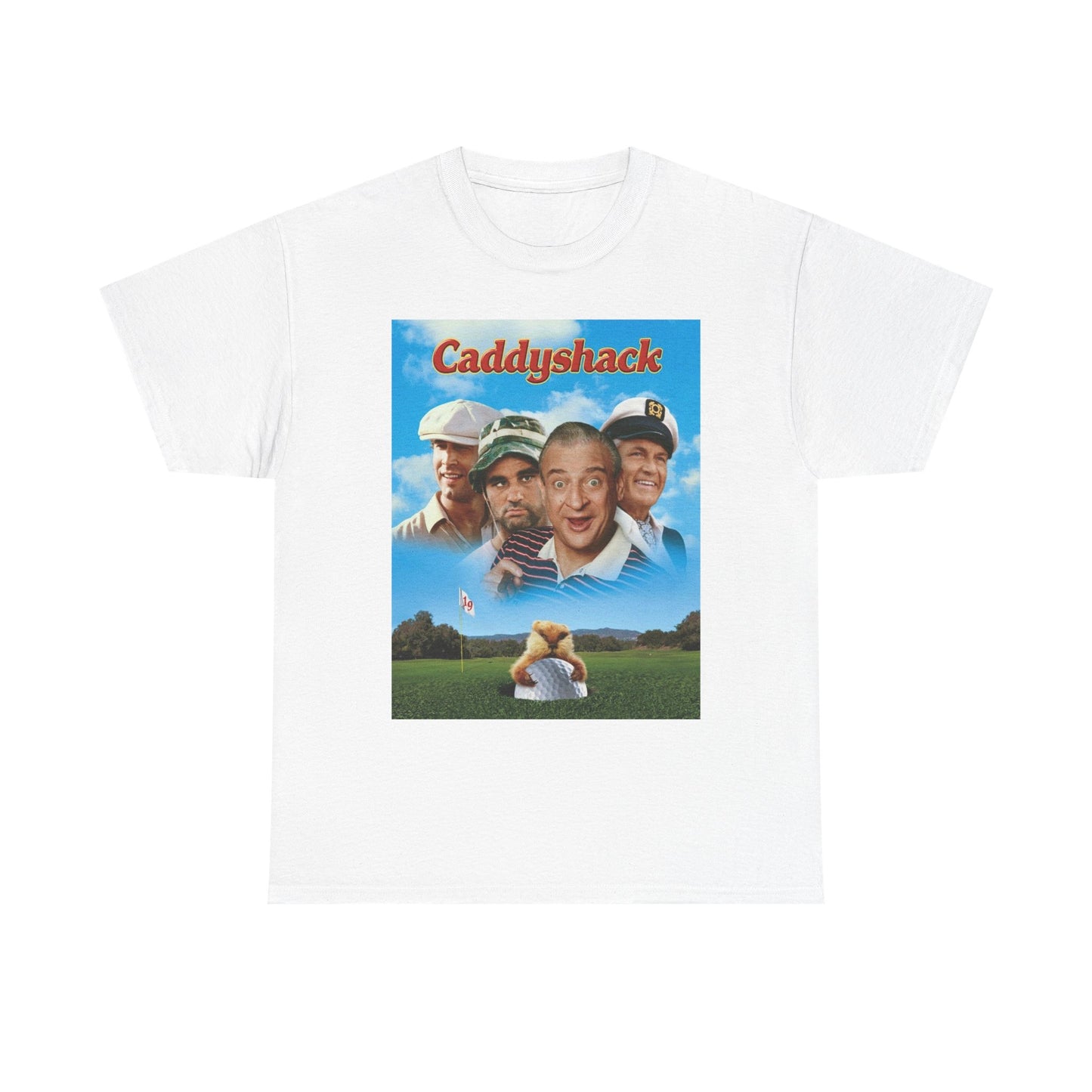 Caddyshack Shirt Vintage movie Poster Retro Dangerfield Golf Unisex Heavy Cotton
