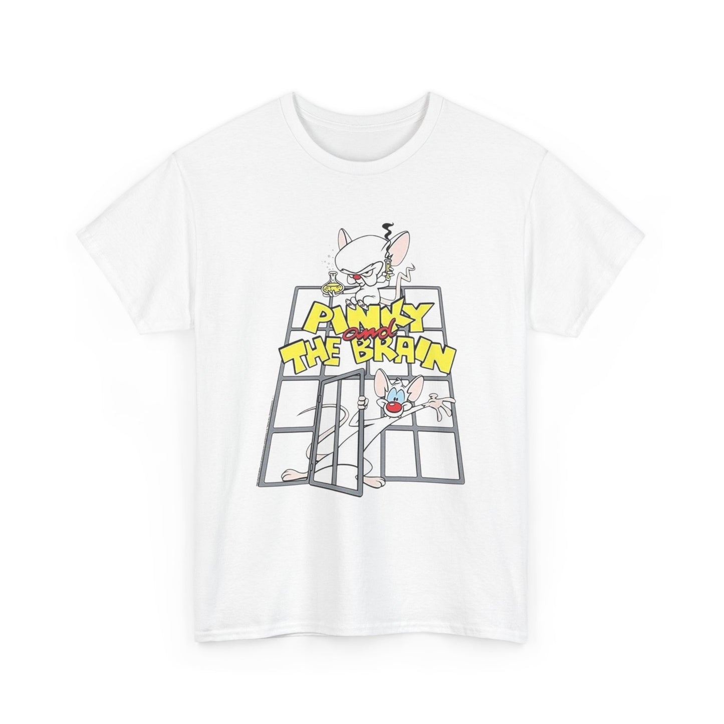 Pinky And The Brain Vintage Graphic T-Shirt Unisex Heavy Cotton Tee Gift NEW