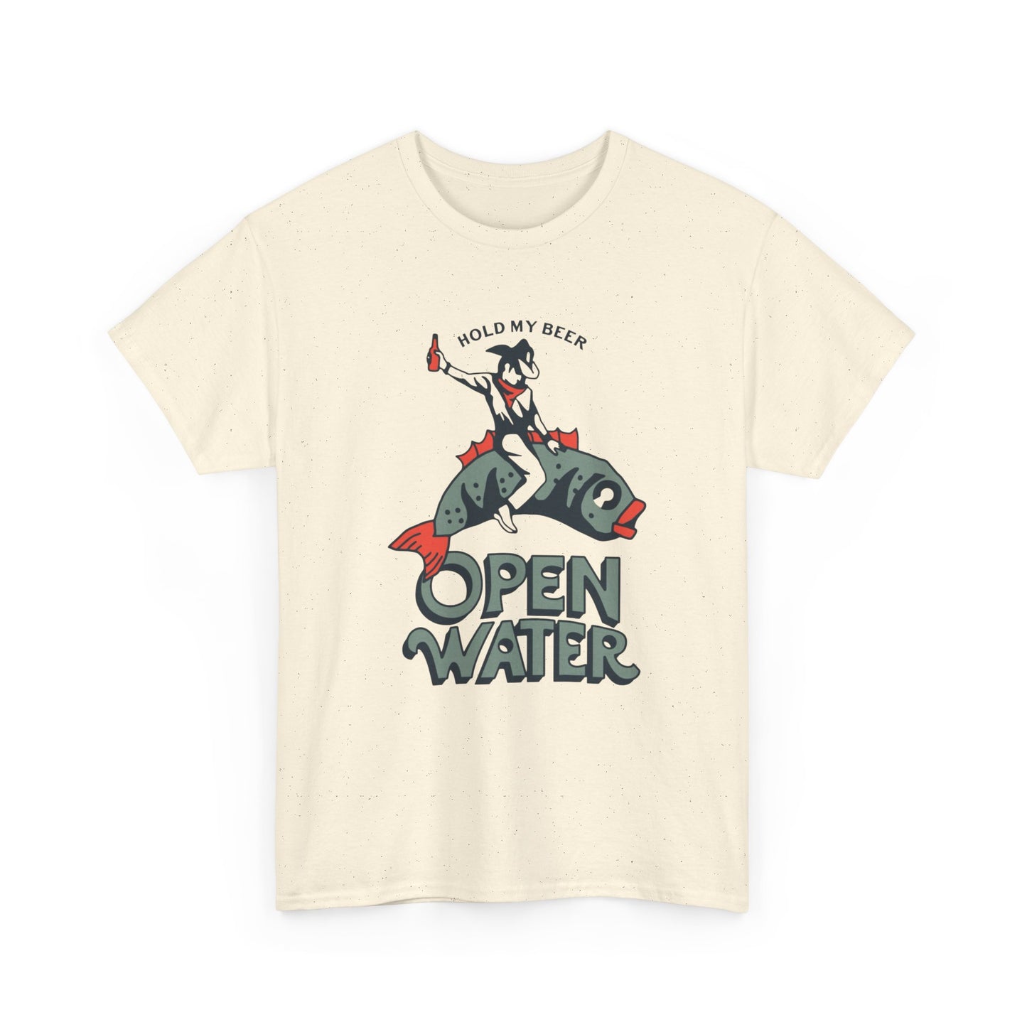 Hold My Beer Fishing Graphic T Shirt NEW ADULT Unisex Heavy Cotton Tee