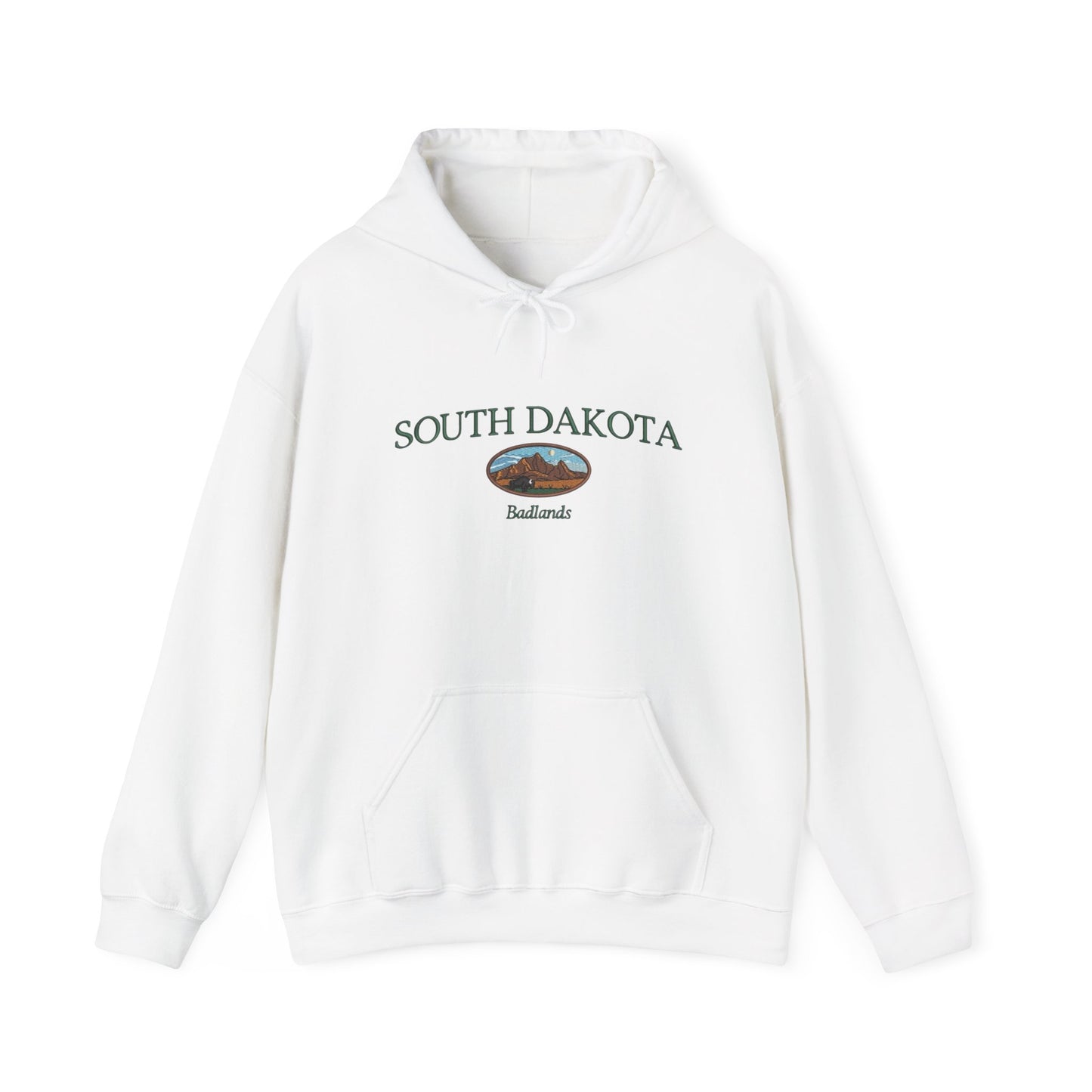 South Dakota Badlands Graphic Hoodie Heavy Blend Sweatshirt NEW