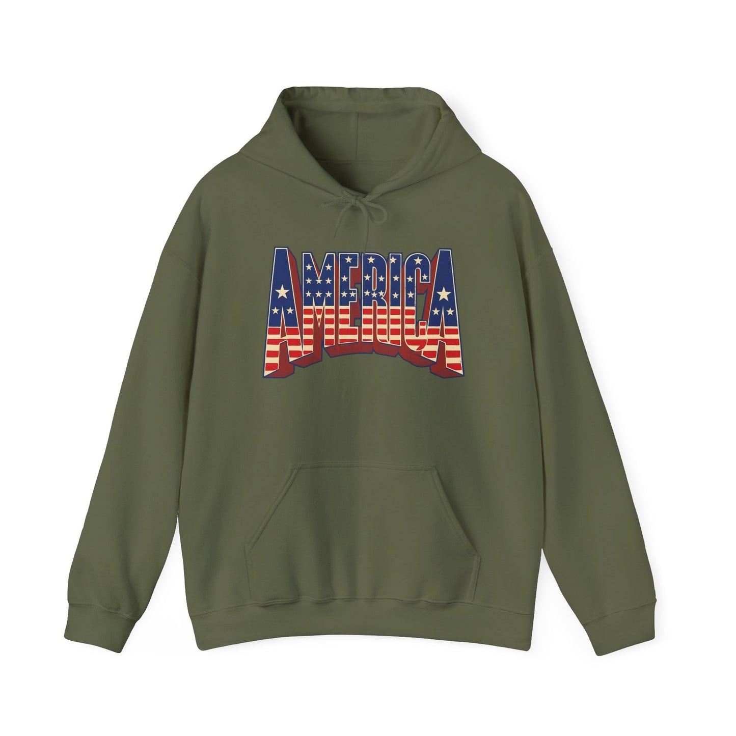America Graphic Hoodie Unisex Heavy Blend™ Hooded Sweatshirt