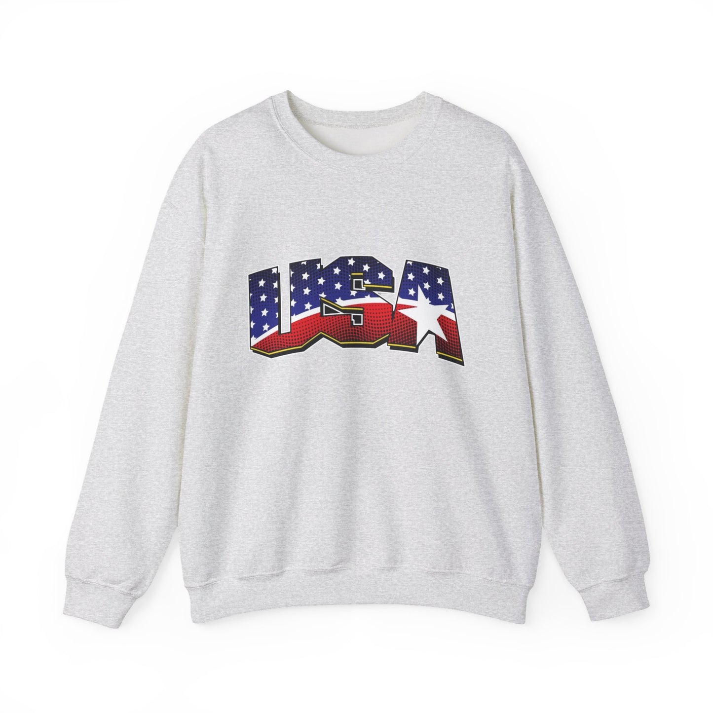 USA American Flag Sweater NEW Unisex Heavy Blend™ Crewneck Sweatshirt