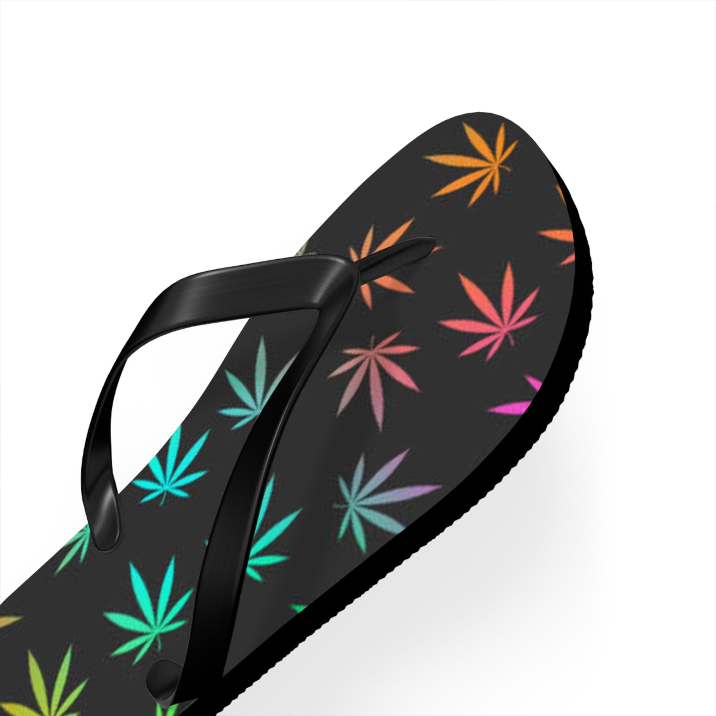 WAVES And SUN Co Sandals Pot Leaf - Flip Flops -Slides Summer Beach BRAND NEW