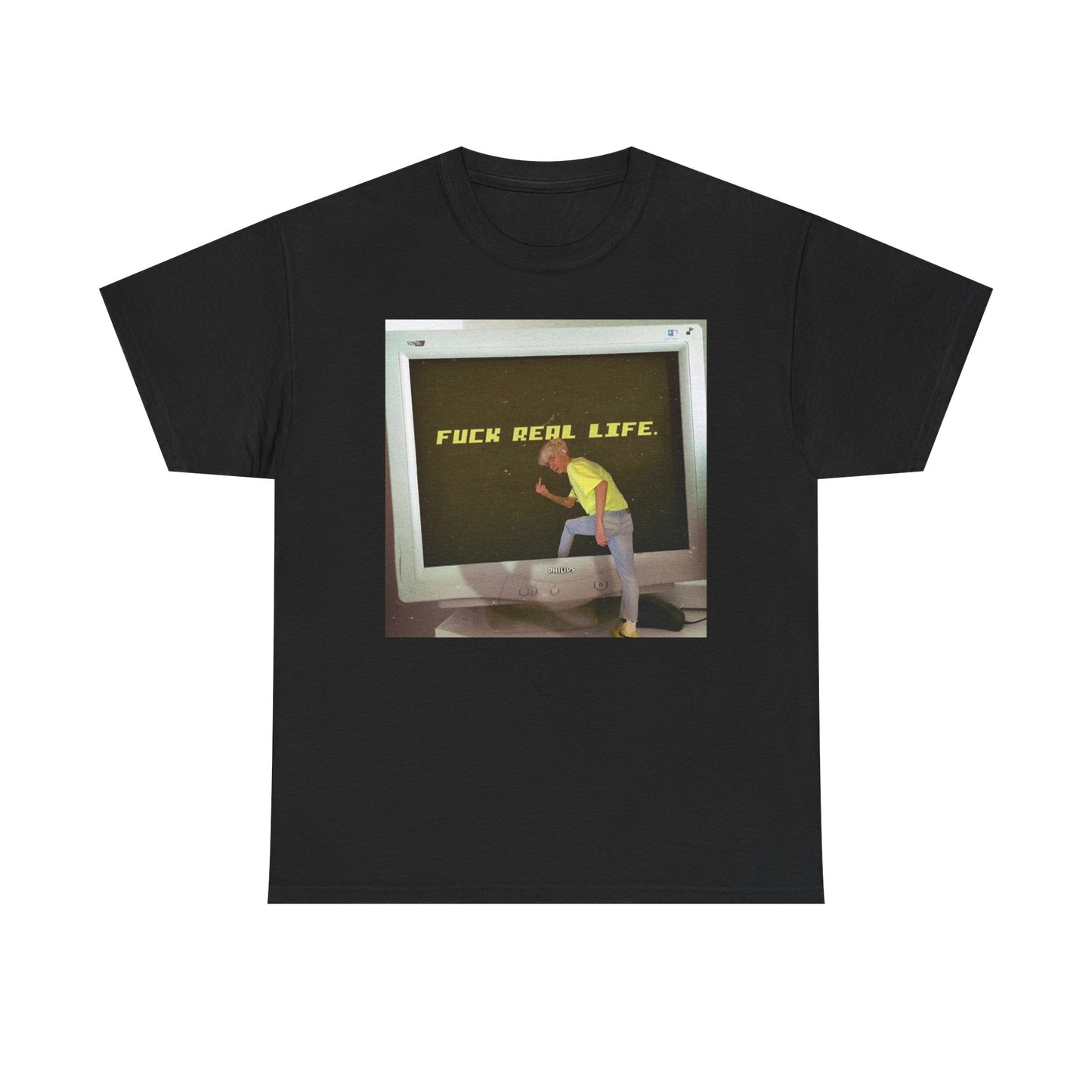 F Life Funny Jokes Graphic T Shirt Unisex Heavy Cotton Tee Gift New