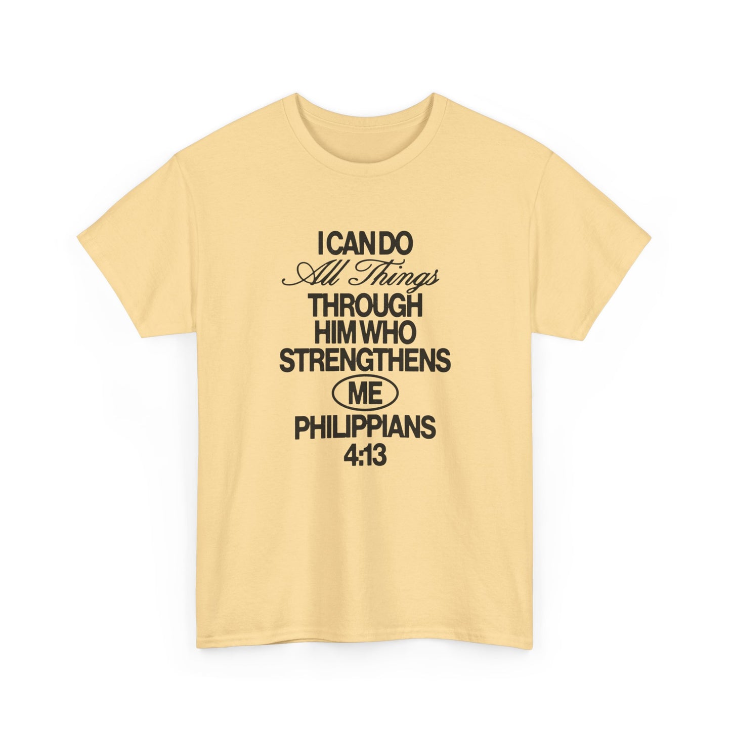 I Can Do All Things Through Jesus Graphic T Shirt ADULT NEW
